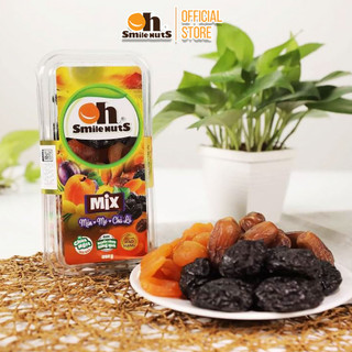 Mix Trái Cây Khô Smile Nuts hộp 350g (Chà là Tunisia, Mận Chile và Mơ Thổ Nhĩ Kỳ)