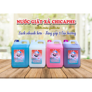 Nước giặt xả cao cấp Chicaphe can 10L hương ComFort, siêu sạch, thơm, mềm vải