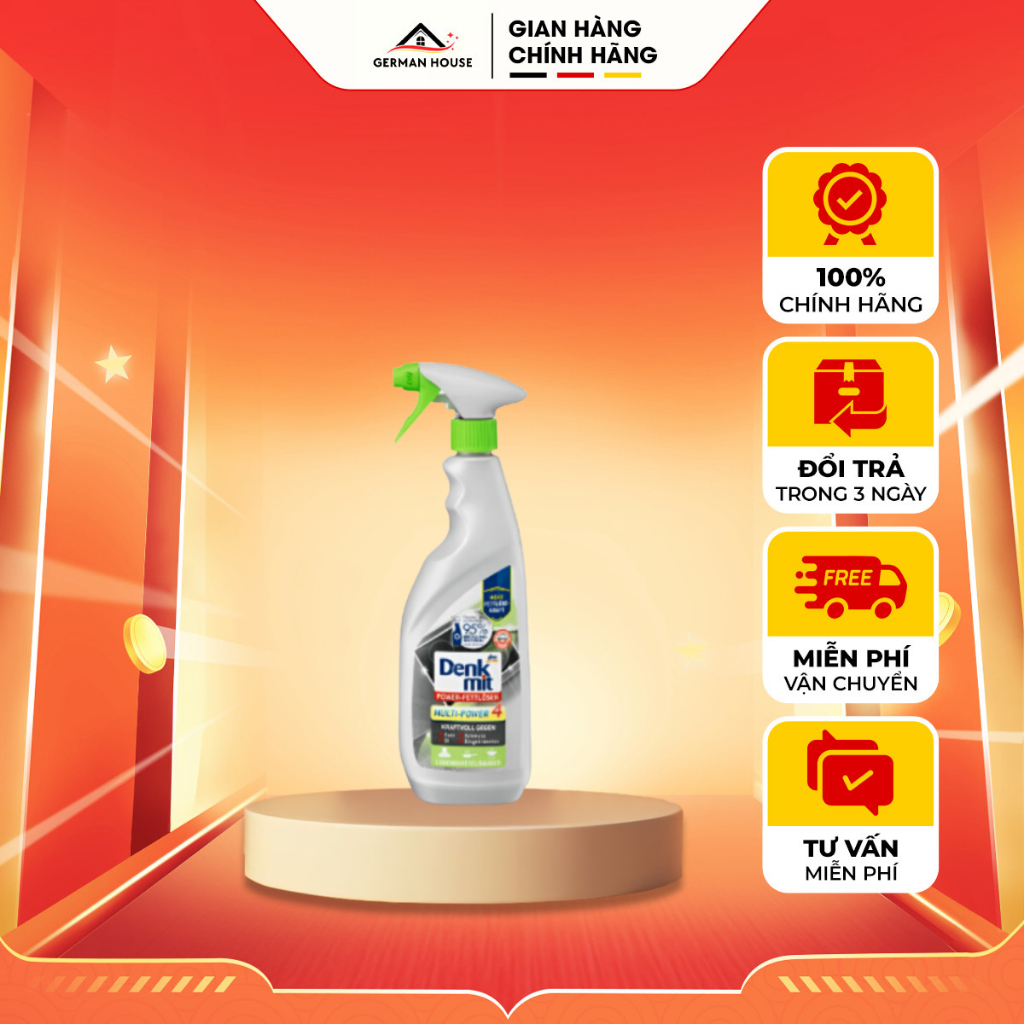 Chai tẩy đa năng Denkmit dùng cho nhà bếp, cặn bám dầu mỡ 750ml-greman.house