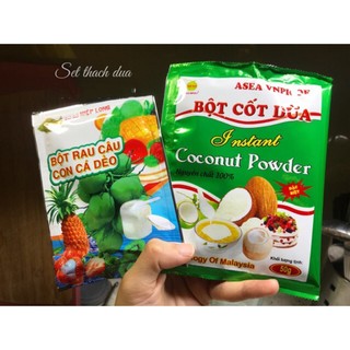 Set làm thạch dừa tại nhà
