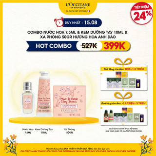 Combo Nước Hoa 7.5ml& Kem Dưỡng Da Tay 10ml & Xà Phòng Hương Hoa Anh Đào 50gr L'Occitane