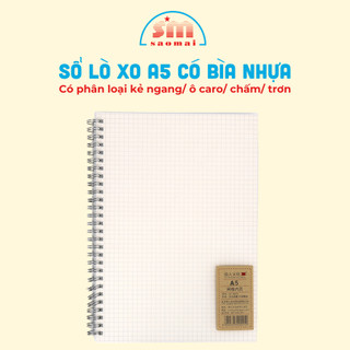 Sổ Lò Xo A5 Có Bìa Nhựa Bảo Vệ Văn Phòng Phẩm Sao Mai V4040517