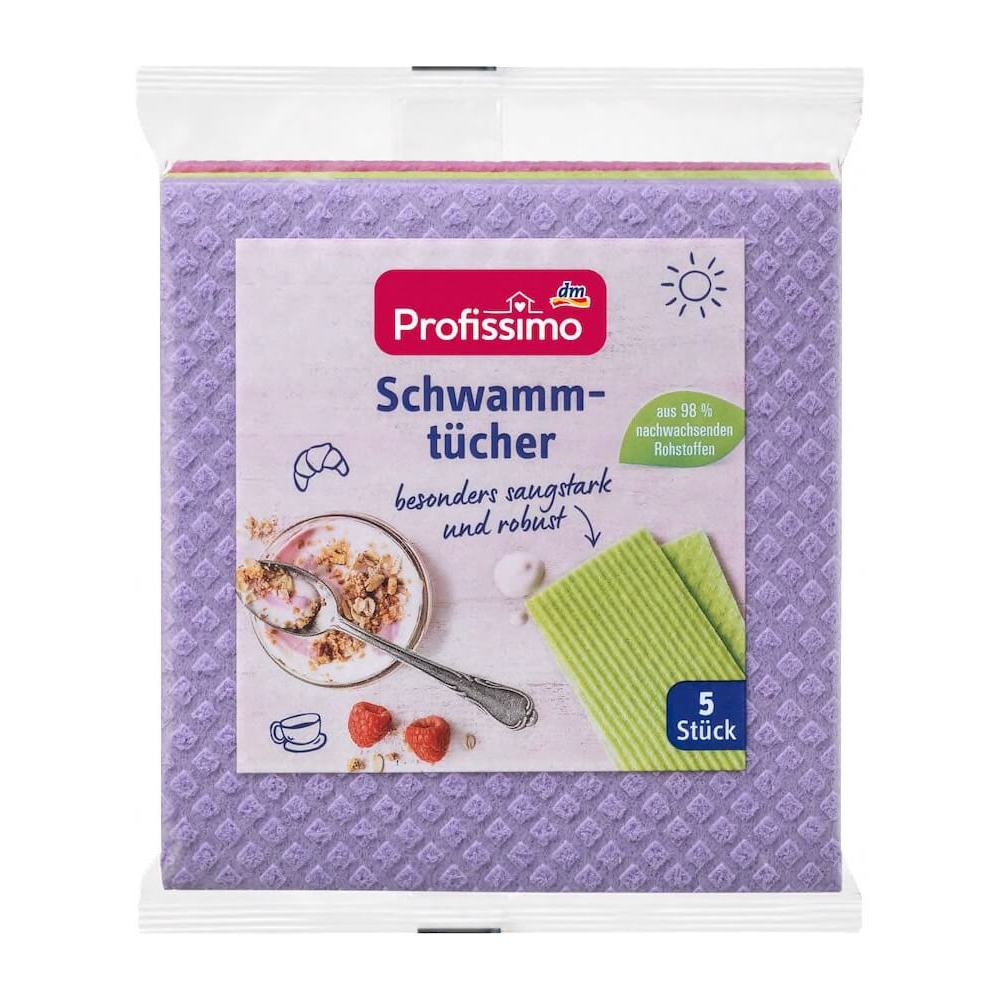 Khăn Lau Đa Năng Profissimo Schwammtucher, 5 Miếng