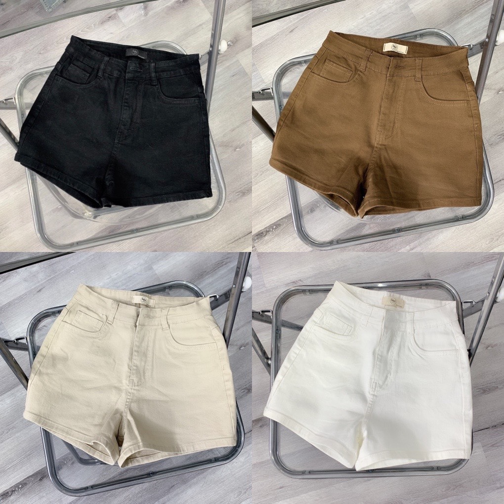  Quần jean đùi TRƠN NHIỀU MÀU CO DÃN chất xịn_Q 120_chân ngắn BTQ 