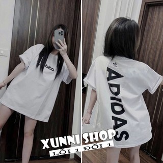 Áo adi.da in Thẳng lưng logo bé cotton hai chiều 100% cap cấp XUNNI SHOP.