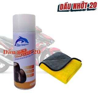 Phục hồi nhựa nhám blue dolphin tire & plastic shine cleaner