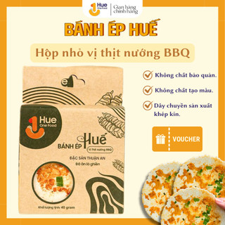 Bánh ép Hue One Food vị thịt nướng BBQ hộp nhỏ 40g thơm ngon giòn rụm