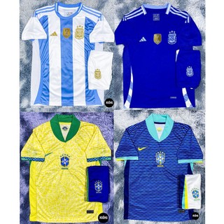 Bộ Áo bóng đá đội tuyển  Arg - Argentina - brazil hàng super thailand chuẩn thi đấu mùa giải 2024 - 2025