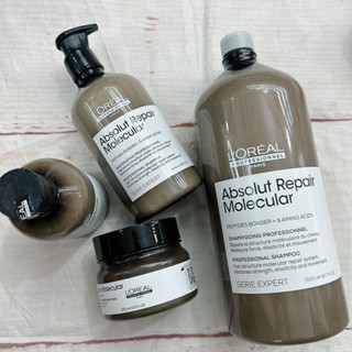  Dầu gội và kem ủ tóc Loreal Professionnel Absolut Repair Molecular Siêu Phục Hồi Cấp Phân Tử 300ml 500ml 1500ml 
