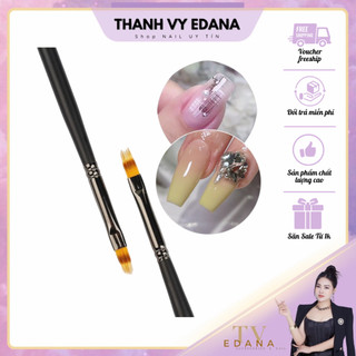 Cọ tán sơn ombre và vẽ nail cọ cán màu đen