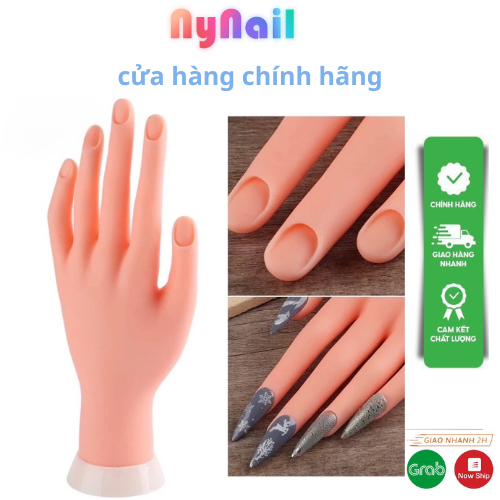 Bộ 5 ngón tay giả silicon (dẻo, bền) - Ngón thay giả thực hành làm nail, vẽ móng tay