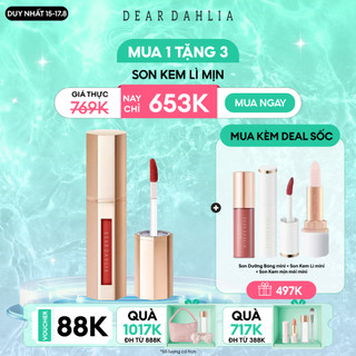 Son Kem Lì Dear Dahlia Sensuous Matte Lip Suit Delicate Liquid Lipstick 4Ml