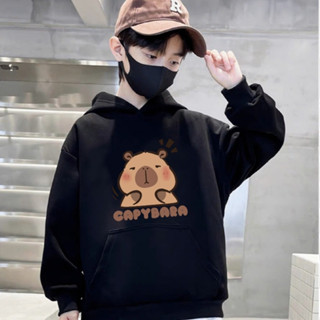 Áo Hoodie Nỉ Bé Trai, Bé Gái CONXINH Hình In CABYBARA NÂU Thời Trang Thu Đông Cho Bé Từ 14kg Đến 48kg
