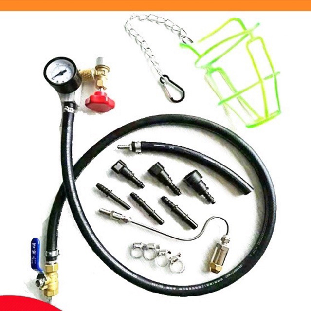 Bộ dụng cụ súc béc, vệ sinh kim phun TRỰC TIẾP trên xe động cơ xăng (Dùng riêng cho chai dung dịch 3