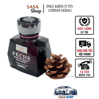 Peche Carall - Nước hoa ô tô Nhật Bản 100% tinh dầu Virginia và gỗ sồi