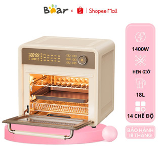 Nồi chiên không dầu -Lò nướng hơi nước đối lưu 18L Bear DKX-F18G5, 1400W, Chính Hãng, BH 18 Tháng