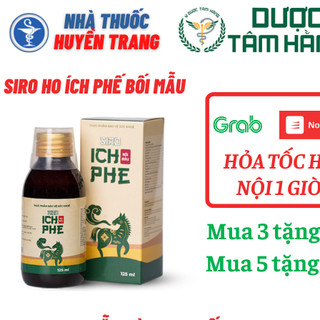 Siro ho Ích Phế giúp thanh phế, giảm ho, siro bổ phế, hết ho gió, ho khan, ho lâu ngày, ho do viêm họng - Chai 125ml
