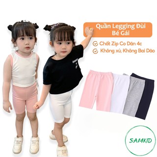 8-40kg Quần Legging Lửng TRƠN Bé Gái Cực Thoải Mái Và Sang Chảnh,Quần Thun Ôm Lửng Bé Gái