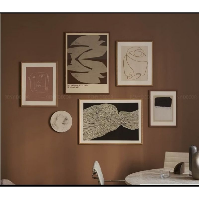 combo 2 tranh 30x40, 3 tranh 20x30cm gồm khung in theo yêu cầu