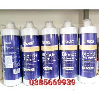 DẦU GỘI KHỬ VÀNG CHO TÓC KHÓI VÀ BẠCH KIM SIÊU RẺ LUXSONS 1000ML