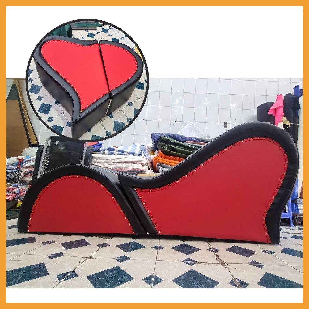 [Ảnh Thật + Video] Ghế Tlnh Yêu Cao Cấp Nguỵ Trang Gấp Gọn Tình Nhân Màu Đỏ, Dành Cho Khách Sạn, Nhà