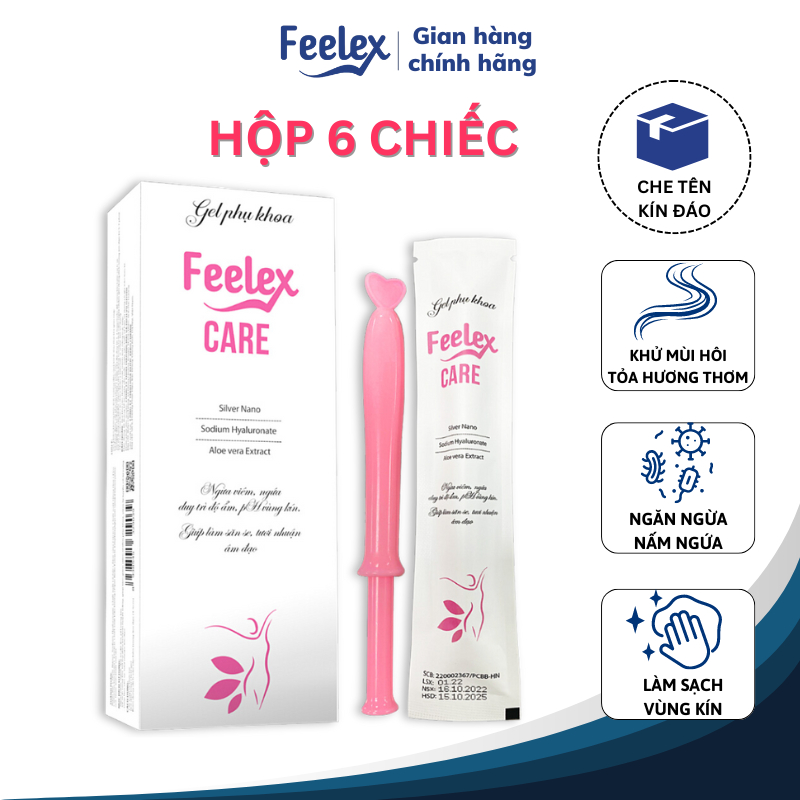 Hộp 06 chiếc đũa thần inner Feelex Care, vệ sinh vùng kín phụ nữ toàn diện, an toàn, tiện lợi