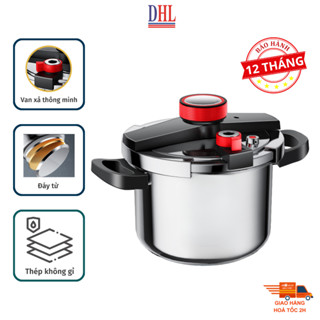 Nồi áp suất inox đáy từ cao cấp Mitomo 304AEU, nấu trên mọi loại bếp - Hàng chính hãng bảo hành 12 tháng