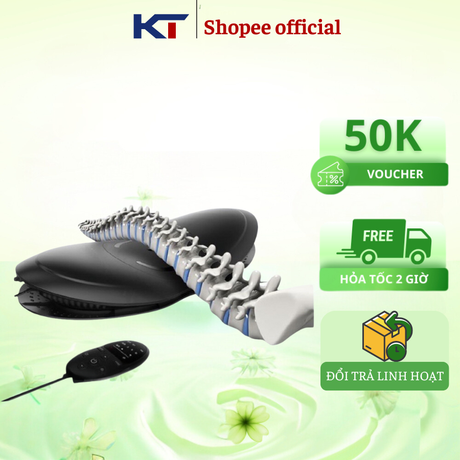 Máy massage lưng ROWANTO DT08, hỗ trợ cải thiện thoát vị đĩa đệm, kéo giãn cột sống, bảo hành 12 thá