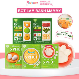 Bột trộn bánh làm sẵn mamwmy yeubevn làm bữa phụ cho bé 6m+ bột làm bánh pancake pudding váng sữa