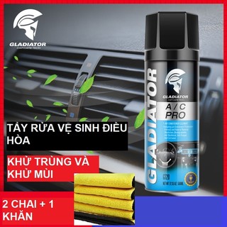 ( SALE OFF) Bình xịt vệ sinh điều hòa ô tô - Dung dịch vệ sinh dàn lạnh