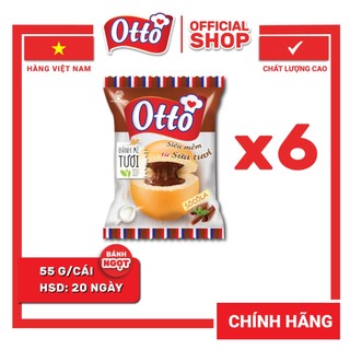 [DATE SIÊU MỚI] Combo 6 Gói Bánh Mì Tươi Otto Nhân Kem 55g | Bánh ăn sáng | Bánh mì tươi | Đồ ăn vặt