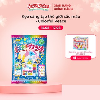 Kẹo Popin Cookin đồ chơi sáng tạo ăn được Thế Giới Sắc Màu Colorful Peace chính hãng