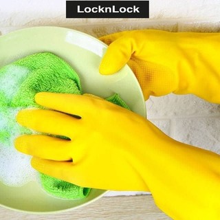 Găng tay rửa chén lock&lock cao su tự nhiên size 32cm 26cm