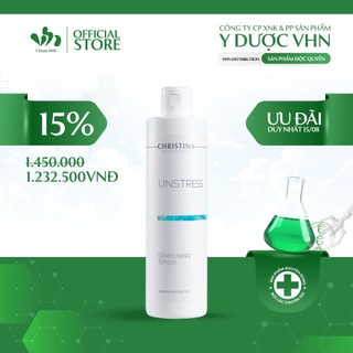 Nước hoa hồng tái tạo cân bằng da Christina-Unstress- Stabilizing toner 300ml