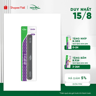 Dũa Giấy Vỉ Nhựa Cao Cấp Giũa Gọn Móng Tay KỀM NGHĨA DG.403A Đen (6 chiếc/vỉ)