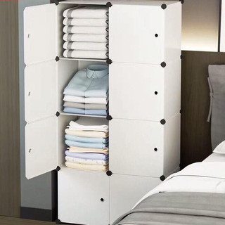 Tủ nhựa ghép - tủ quần áo - 8 ô