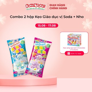 Combo 2 gói kẹo Popin Cookin đồ chơi sáng tạo ăn được : Soda + 1 hộp kẹo tự chọn chính hãng