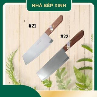 Dao Thái Kiwi  21 22 Size 29cm, Dao Thái Lan Cán Gỗ Lưỡi Dao Sắc Cắt Gọn Siêu Bén - Nhà Bếp Xinh