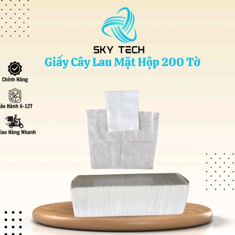 Giấy Lau Mặt Cho Thẩm Mỹ, Spa Mềm Mịn Độ Thấm Hút Vượt Trội Không Gây Rát Da - Cây 200 Miếng