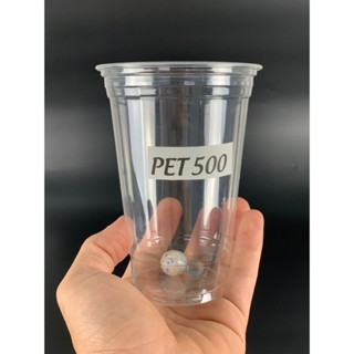 50 ly nhựa PET 500ml nắp cầu / ly nhựa cà phê nắp cầu