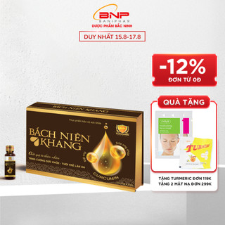 Thực phẩm chức năng bảo vệ sức khỏe Bách niên khang vip BANIPHAR Hộp 15 chai mỗi chai 15ml