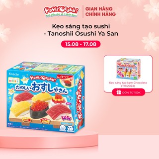 Kẹo Popin Cookin đồ chơi sáng tạo ăn được Sushi - Tanoshii Osushi Ya San chính hãng