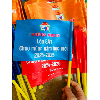 Cờ vẫy khai giảng in theo yêu cầu - in từ 10 chiếc