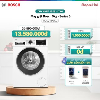 Máy giặt bosch 9kg wgg244a0sg - series 6 - hàng chính hãng