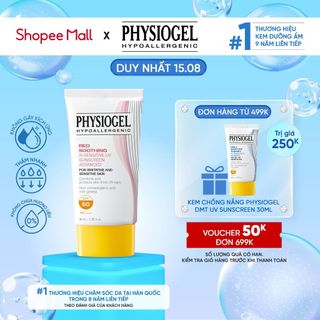 Kem chống nắng dưỡng ẩm và làm dịu da physiogel red soothing ai 40ml