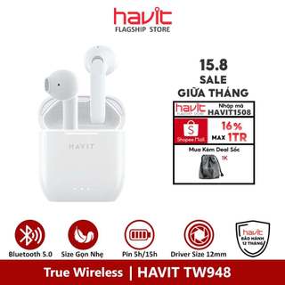 Tai nghe không dây Havit TW948 Bluetooth 5.0 - Hàng chính hãng