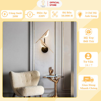 Đèn Tường 2 Chim Energy Green Lighting DT-505 - Trang Trí Phòng Khách / Phòng Ngủ - Hàng Lang