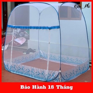 Màn chụp tự bung đỉnh vuông gấp gọn thông minh - Mùng chụp người lớn gấp gọn chống muỗi hiệu quả