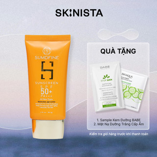 Kem Chống Nắng Sumdfine Sunscreen SPF 50+ PA+++ Chống Nắng Vật Lý Nâng Tone 50g