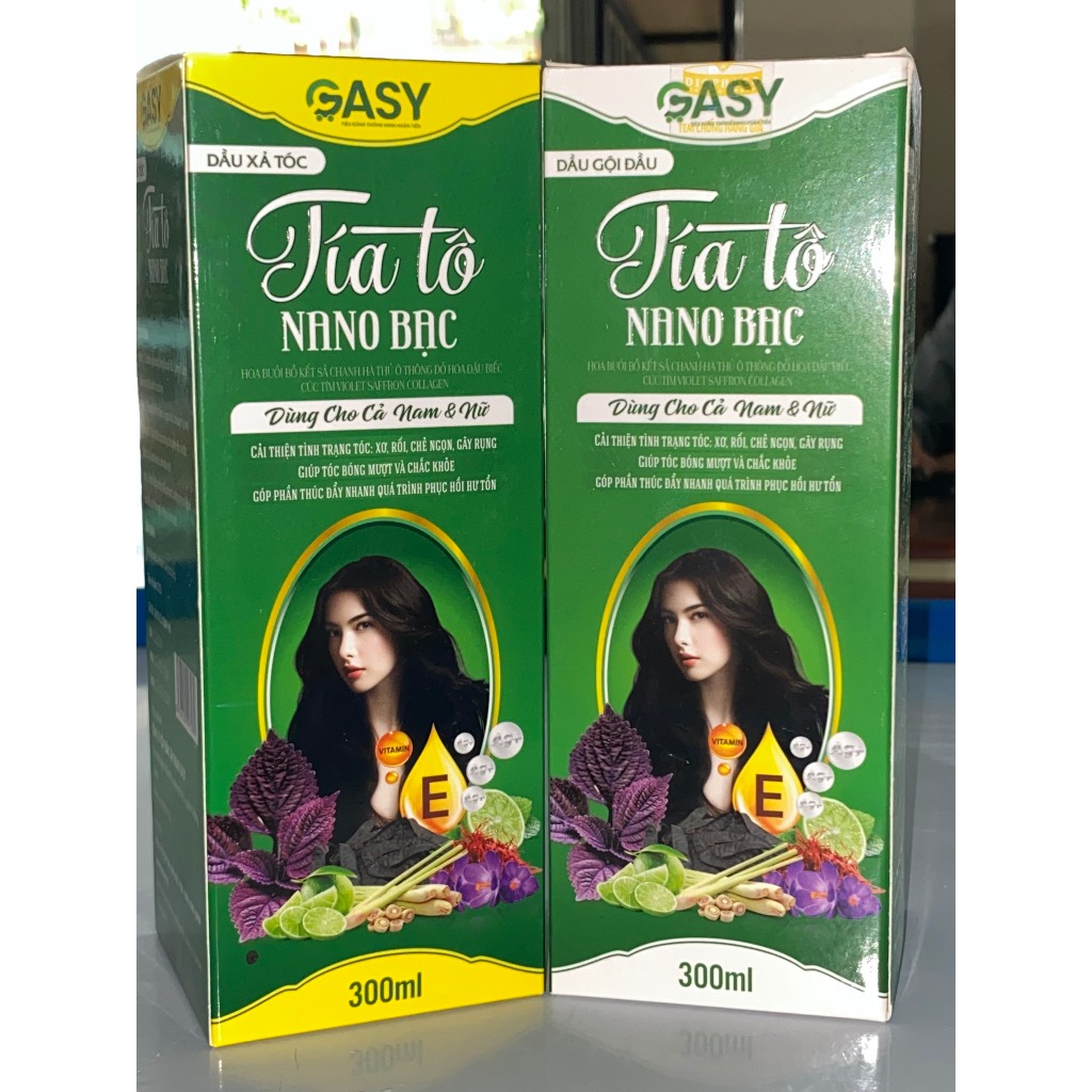 DẦU GỘI - XẢ TÍA TÔ NANO BẠC